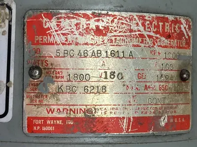 USED GENERAL ELECTRIC 5BC46AB1611A
