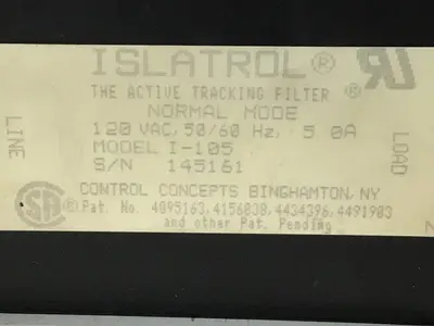 USED ISLATROL I-105