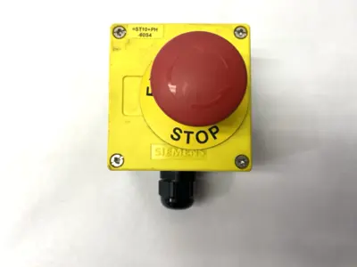USED SIEMENS SIRIUS ACT PLASTIC EMERGENCY STOP ASSEMBLY