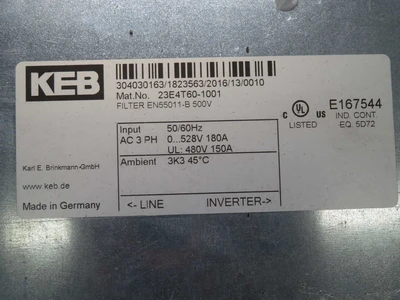 Used KEB _UNKNOWN_ Filters Texas US | OCO Industrial #1726045
