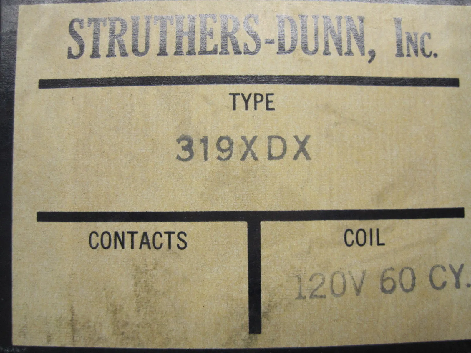 NEW STRUTHERS-DUNN 319XDX