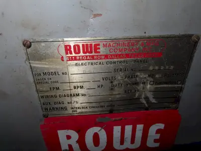 40" WIDE ROWE B-40 POWERED STRAIGHTENER: YOBRO #24886