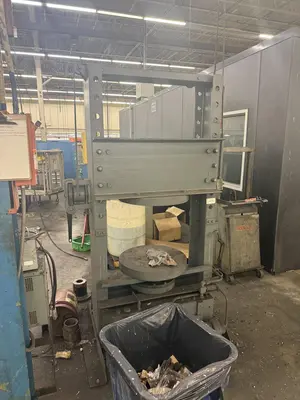 150 TON DAKE HYDRAULIC H-FRAME WHEEL PRESSING PRESS: YOBRO #25286