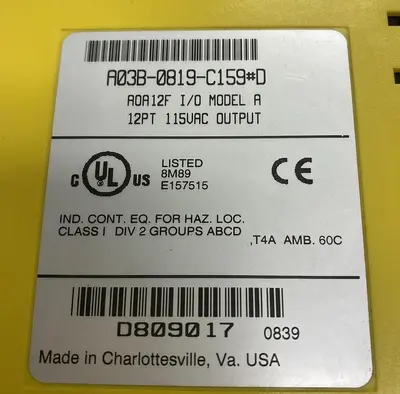 Used FANUC A03B-0819-C159 PLC Input & Output Ohio US | Surplus Asset Holdings #1234895