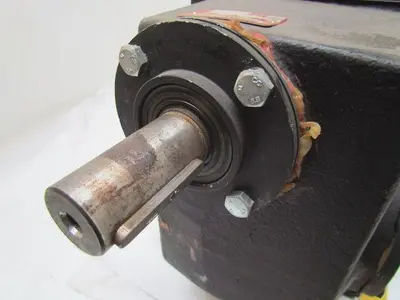302:1 Ratio 5.8RPM Large Combo Worm Spur Gear Box Speed Reducer Iron Case 132lb