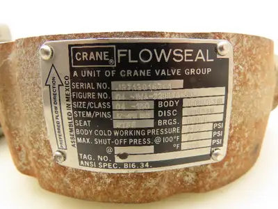 Crane Flowseal Stainless 4" Butterfly Valve w/Kinetrol Pneumatic Actuator