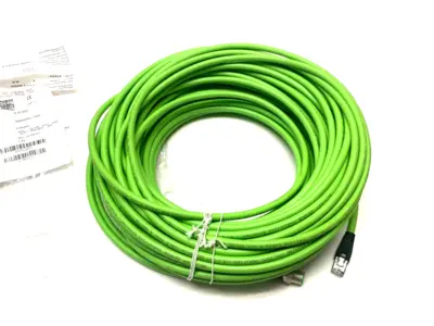 USED BECKHOFF DOUBLE ENDED ETHERCAT POWER CABLE RJ45/M12 30M