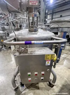Used Amherst Approximately 75 Gallon 304L Stainless Steel Agitated Pressure Tank