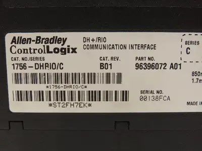 Allen Bradley 1756-DHRIO/C ControlLogix Communication Interface B01 24VDC
