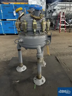 USED De Dietrich 5 Gal DeDietrich Glass Lined Reactor, 150/150#