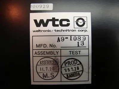 USED WELTRONICS TB91-P01A