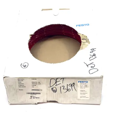 USED FESTO PLASTIC TUBING RED