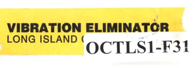 NEW VELCO OCT-1 VIBRATION ELIMINATOR OCTLS1-F31