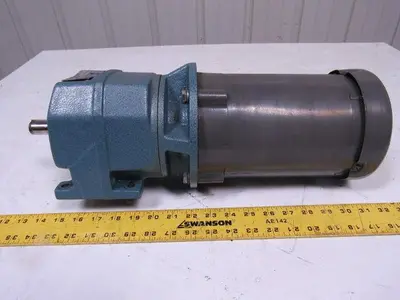 David Brown M032010EANT4 Series M In Line Helical Reducer W/ Baldor 1/2HP Motor