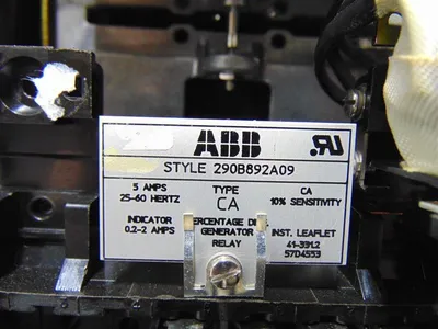 ABB 290B892A09 Type CA Generator Differential Relay Used