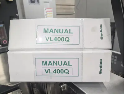 2018 SODICK VL 400Q WIRE TYPE ELECTRICAL DISCHARGE EXCELLENT CONDITION!!