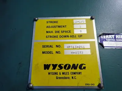 USED WYSON H4072