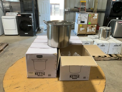 Used LOT OF (4) BREWMASTER 5 GALLON STAINLESS STEEL BREW KETTLES Brewing Equipment Michigan US | Miedema Asset Management Group #1580070