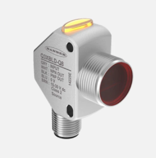 Banner Q3XTBLD-Q8 91638 Q3XT Laser Diffuse Sensor, Range 300 mm, Input 10-30 V [New]