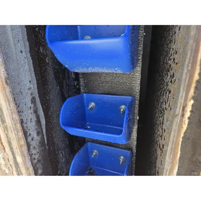 Used Mild Steel Bucket Elevator 25' Discharge Ht. 5"X4"HDPE