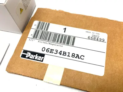 USED PARKER MODULAR FILTER/REGULATOR 1/2" NPT 5 MICRON
