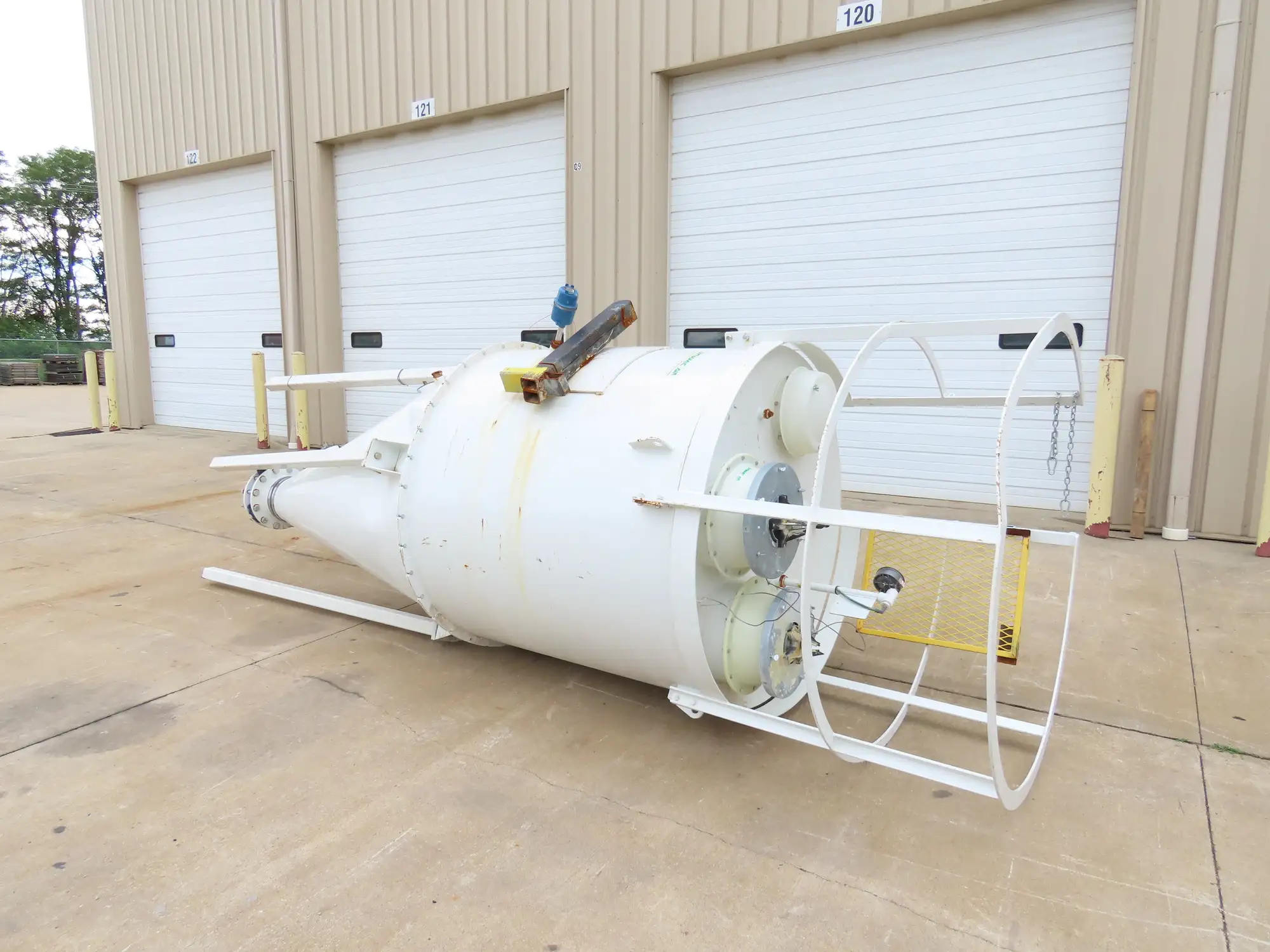 Dynamic Air Conveying Pneumatic Bulk Material Receiver Hopper Bin 60"x 15'H