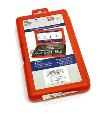 USED RECOIL PRO SERIES HELICAL INSERT THREAD REPAIR KIT, 6-INSERTS, EACH SIZE