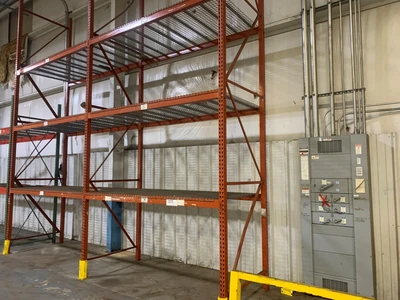 20’ x 54” Pallet Racking Upright, Double Tear Drop