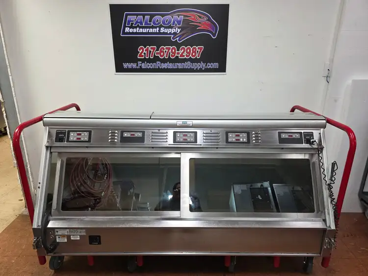 Used Henny Penny Used Henny Penny HMR-105 5-Well Heated Merchandiser Warmer Display 208V 3PH Heated Cabinets & Displays Illinois US | Falcon Restaurant Supply #1373723
