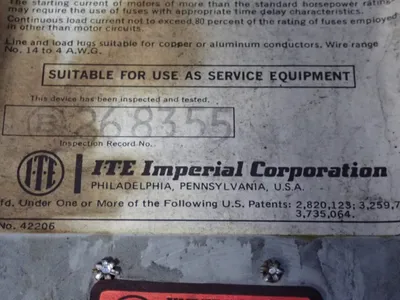USED ITE IMPERIAL CORPORATION JN421