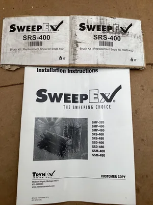 Sweep Ex SWB-400 Replacement Brush Kit; SRS-400 12″