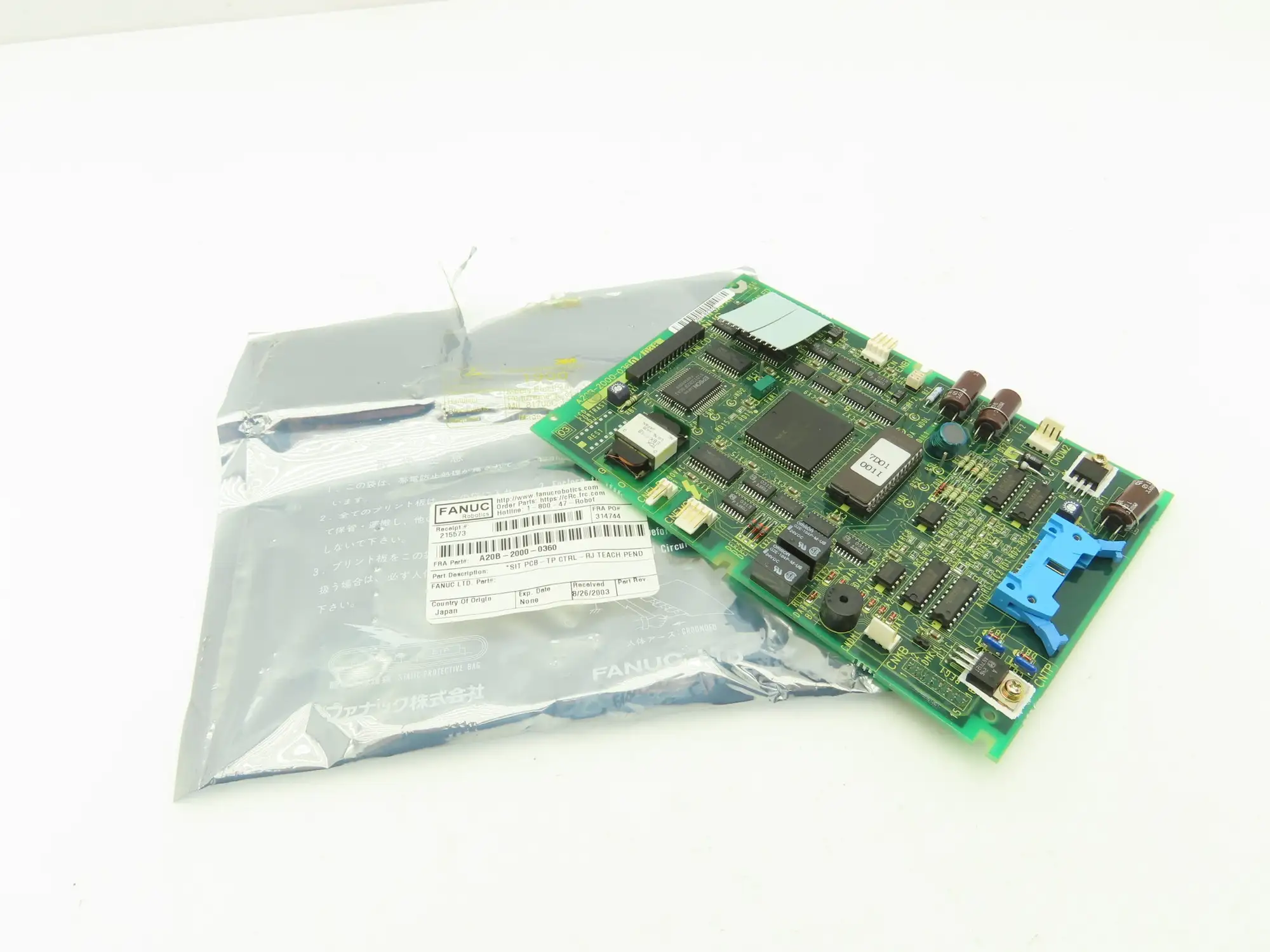 Fanuc A20B-2000-0360/03B TP Control RJ Teach Pendant Printed Circuit Board PCB