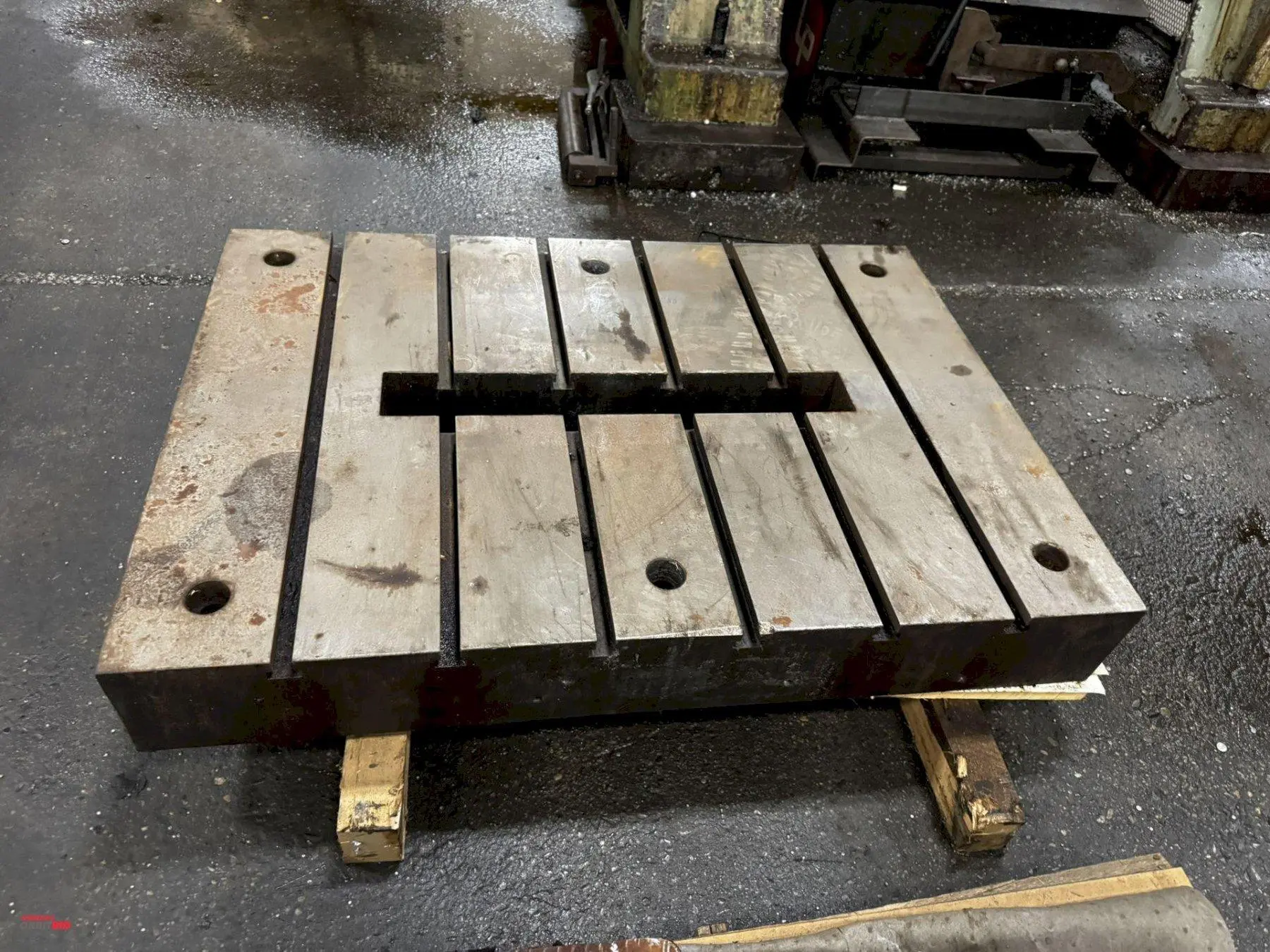 42.5" X 30 1/4" X 6" HEAVY DUTY STEEL BOLSTER PLATE: YOBRO #23886