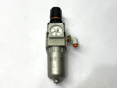 USED SMC PNEUMATIC FILTER REGULATOR 1/4" PORTS