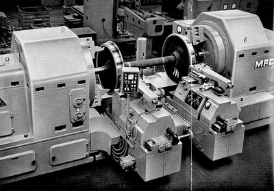 USED HEGENSCHEIDT MFD DRH II 110K TRAIN WHEEL LATHE