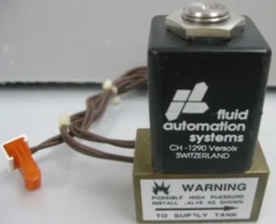 QTY. 2. FLUID AUTOMATION SYSTEMS CH-1290 VERSOIX S...