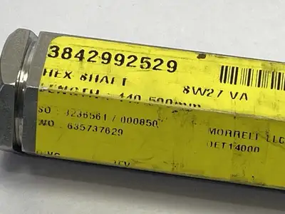 3 842 992 529 | Bosch Rexroth 3842992529 Brass 1" Inch Hex Shaft 187mm Length SW27 - New