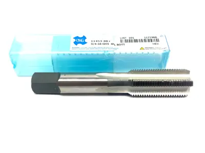 NEW OSG STRAIGHT FLUTE TAP: 3/4-16 UNF, 4 FLUTE 2B CLASS OF FIT