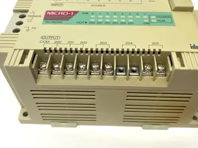 USED IDEC MICRO-1 CPU UNIT 8-INPUTS, 6-OUTPUTS, 600-STEPS PROGRAM CAPACITY