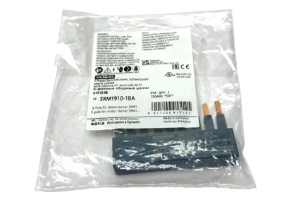 New | in-Stock Siemens Busbar 3-Phase, 9-Pole for 3 Motor Starters Bus Bars & Plugs Michigan US | Maverick Industrial Sales #1473934