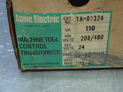 Used ACME ELECTRIC TA81324 Transformers Ohio US | HGR 24 #879670