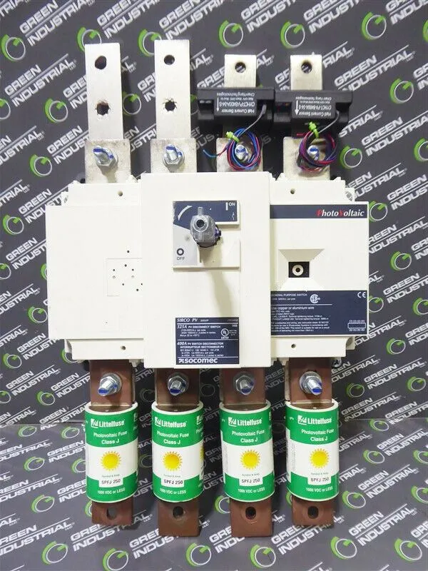 Socomec 27PV4032 SIRCO PV 325A Photovotaic Disconnect Switch Used