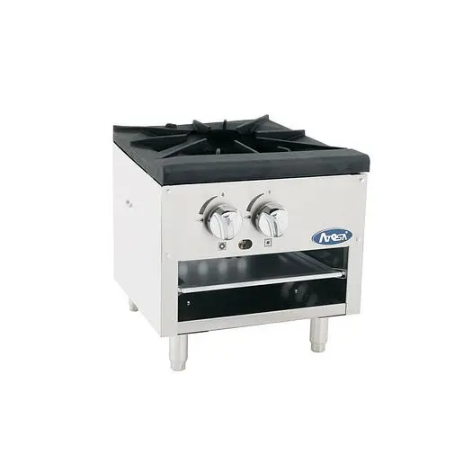 CookRite 3-Ring Gas Low Stock Pot Range w/ Cast Iron Burner