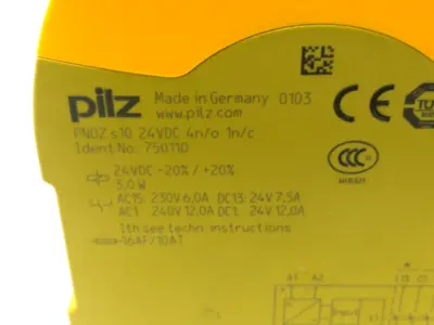 Used Pilz PNOZ s10 24VDC 4n/o 1n/c Relays & Switches Michigan US | Maverick Industrial Sales #1487606