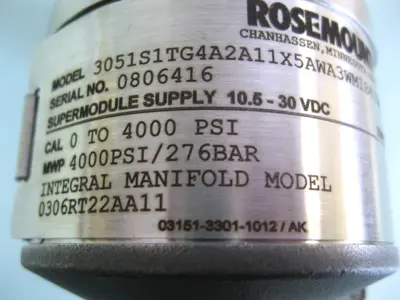 NEW Rosemount 3051 S2 TG 4A 2A11X5AWA3WM1B4I5M5