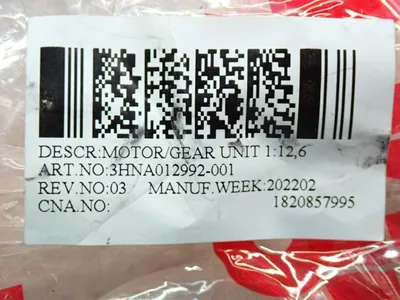 New | in-Stock ABB 3HNA012992001 Motors (misc) Ohio US | HGR 24 #728589