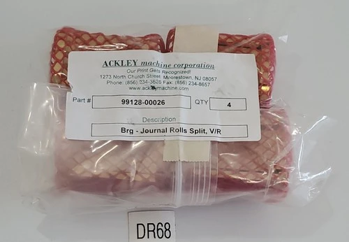 *NEW* BAG OF 4 Ackely Machine 99128-00026 Brg Journal Rolls Split VR + Warranty!