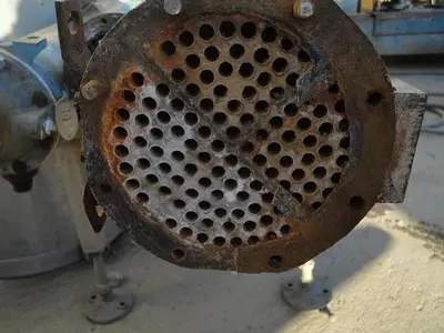 Heat Exchanger, Shell & Tube, 45 SF, 3-Pass, American Std. #S741552