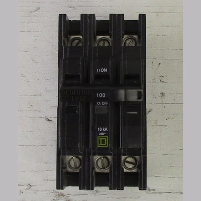 Square D 3 Pole 100 Amp Type Q0U Breaker
