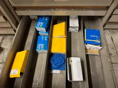 VIDMAR STYLE MICROFORM FILE CABINET 10 DRAWER (NO CONTENTS)